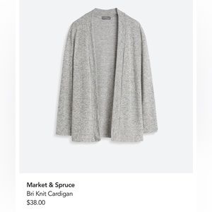 Market & Spruce
Bri Knit Cardigan Stitchfix light grey sweater size medium